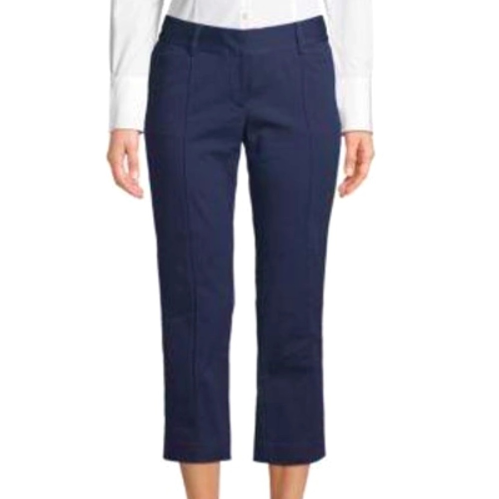 Robert Graham Tatum Crop Pants in Indigo and White only